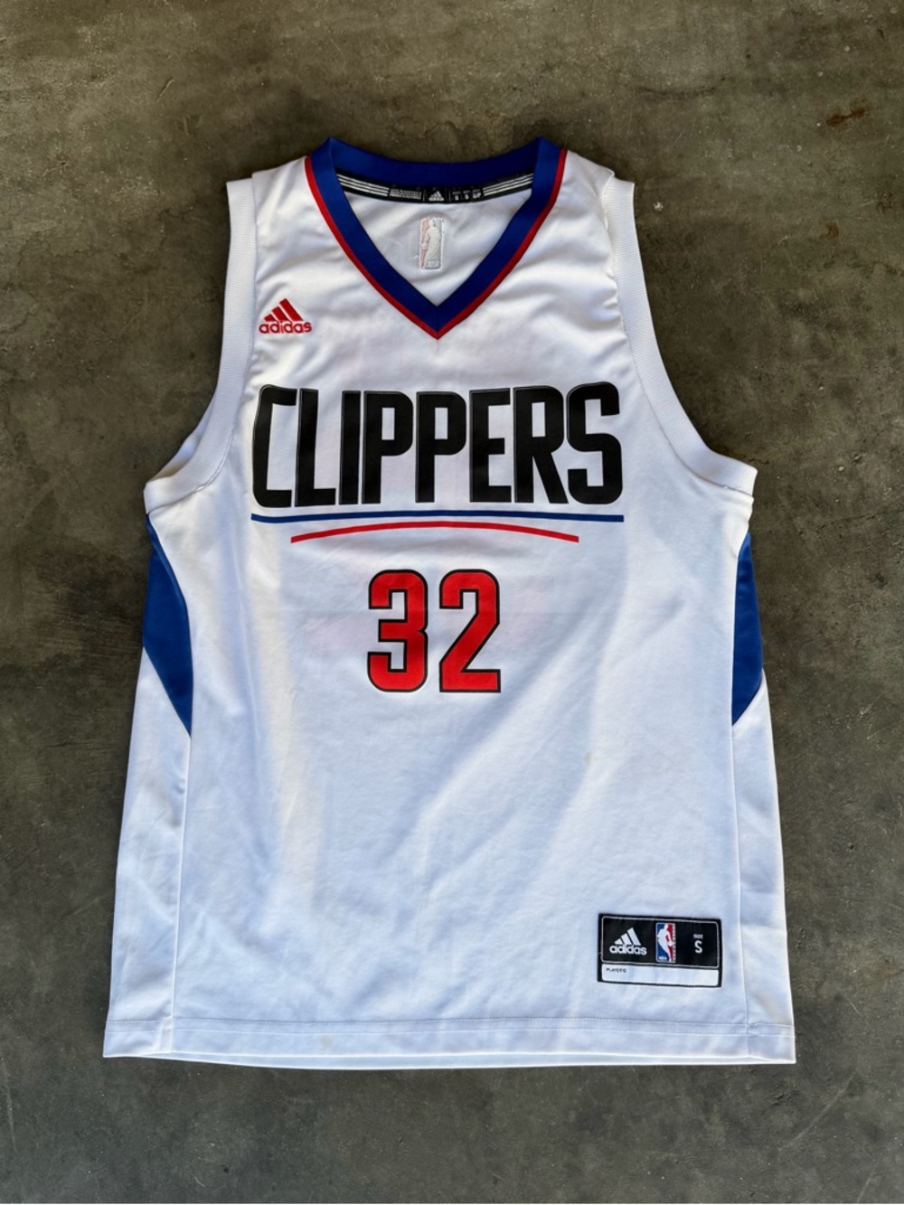 Los Angeles Clippers Jersey Men's Sz S White Adidas #32 Blake Griffin